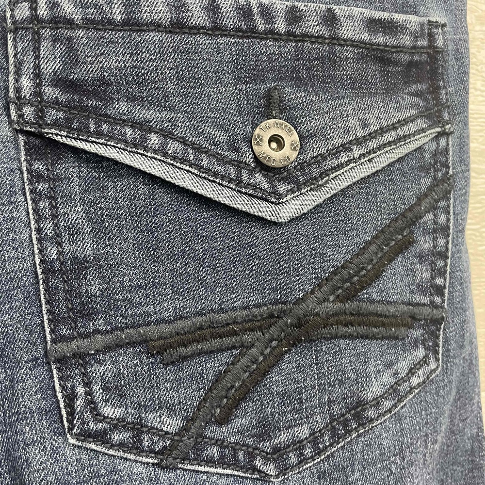 TK Axel Blue Slim Fit Bootcut Jeans Mens Medium Wash Denim 36x34 - Picture 6 of 11